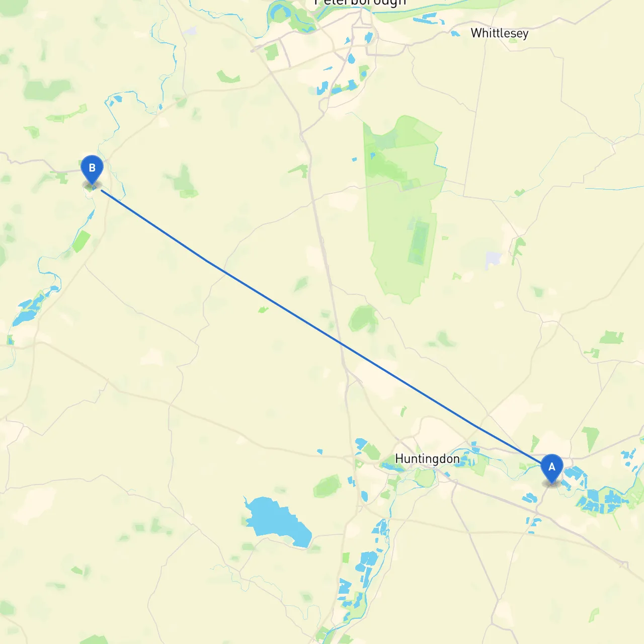 St. Ives to Peterborough