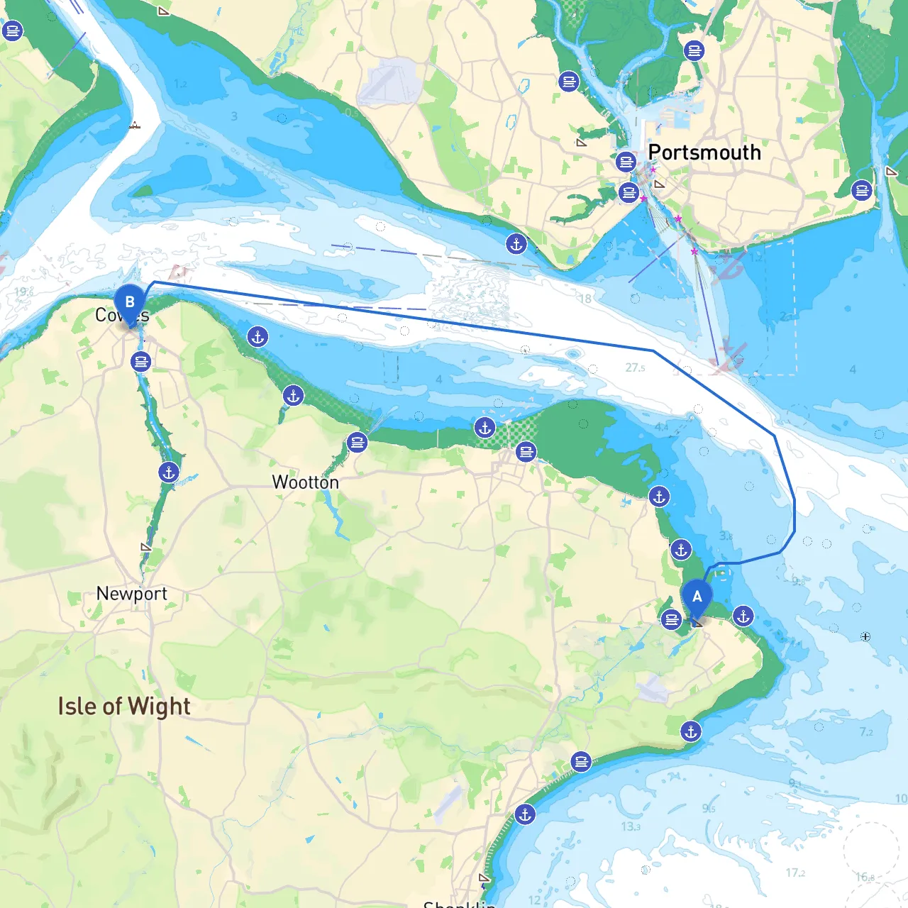 Bembridge to Cowes