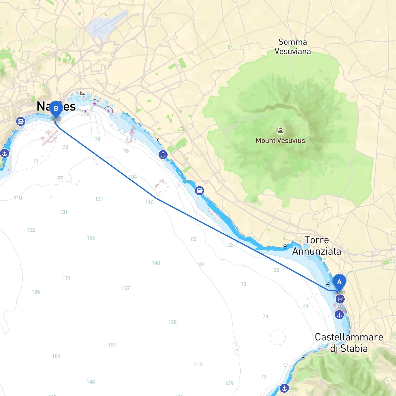 Castellammare di Stabia to Napoli