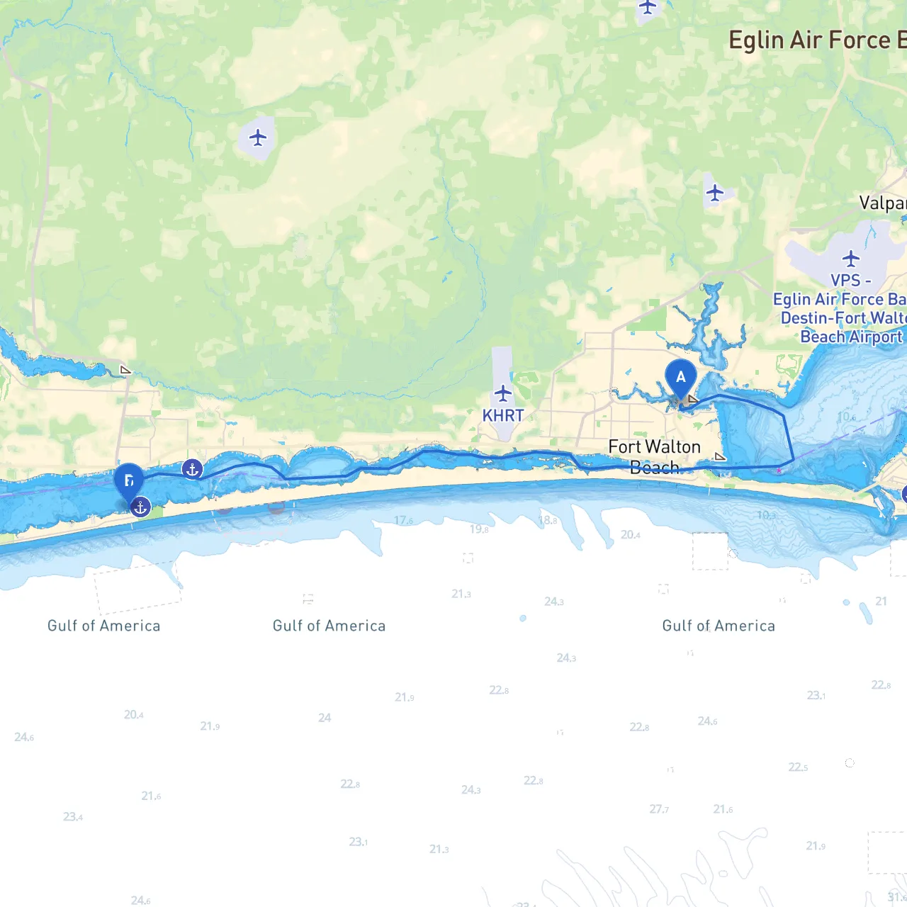 Fort Walton Beach to Navarre