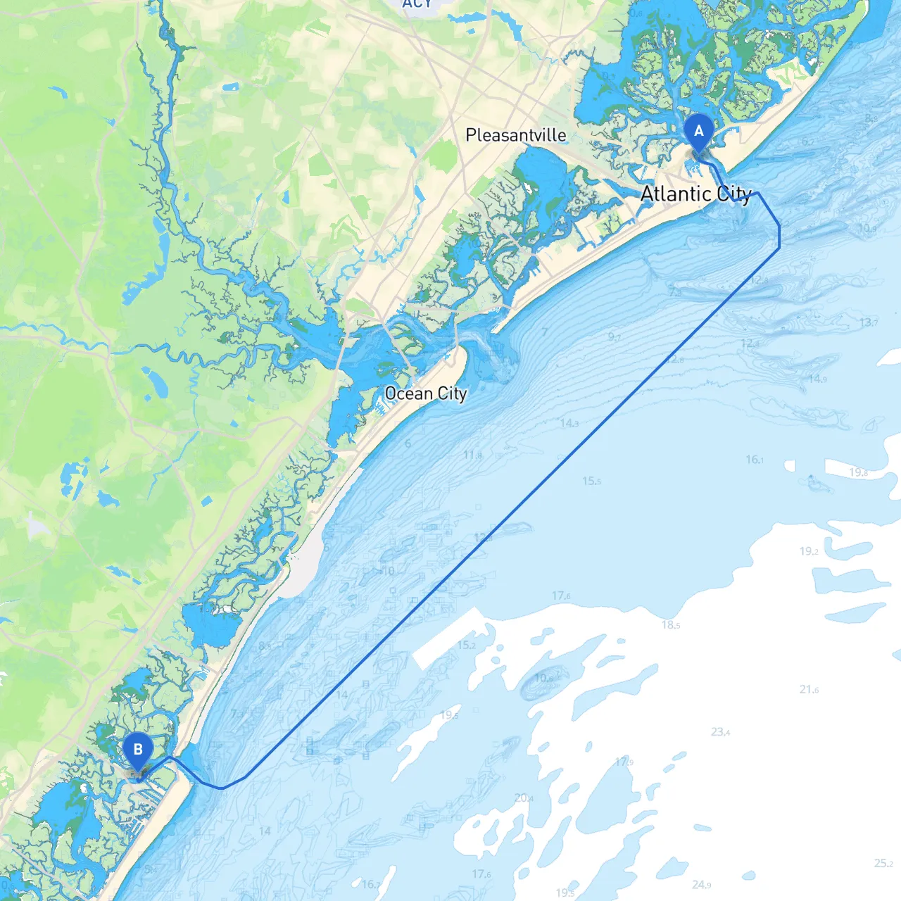 Atlantic City to Avalon