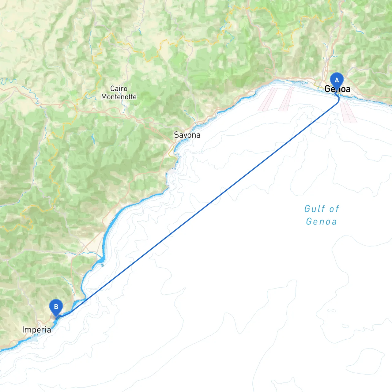 Genoa to Diano Marina