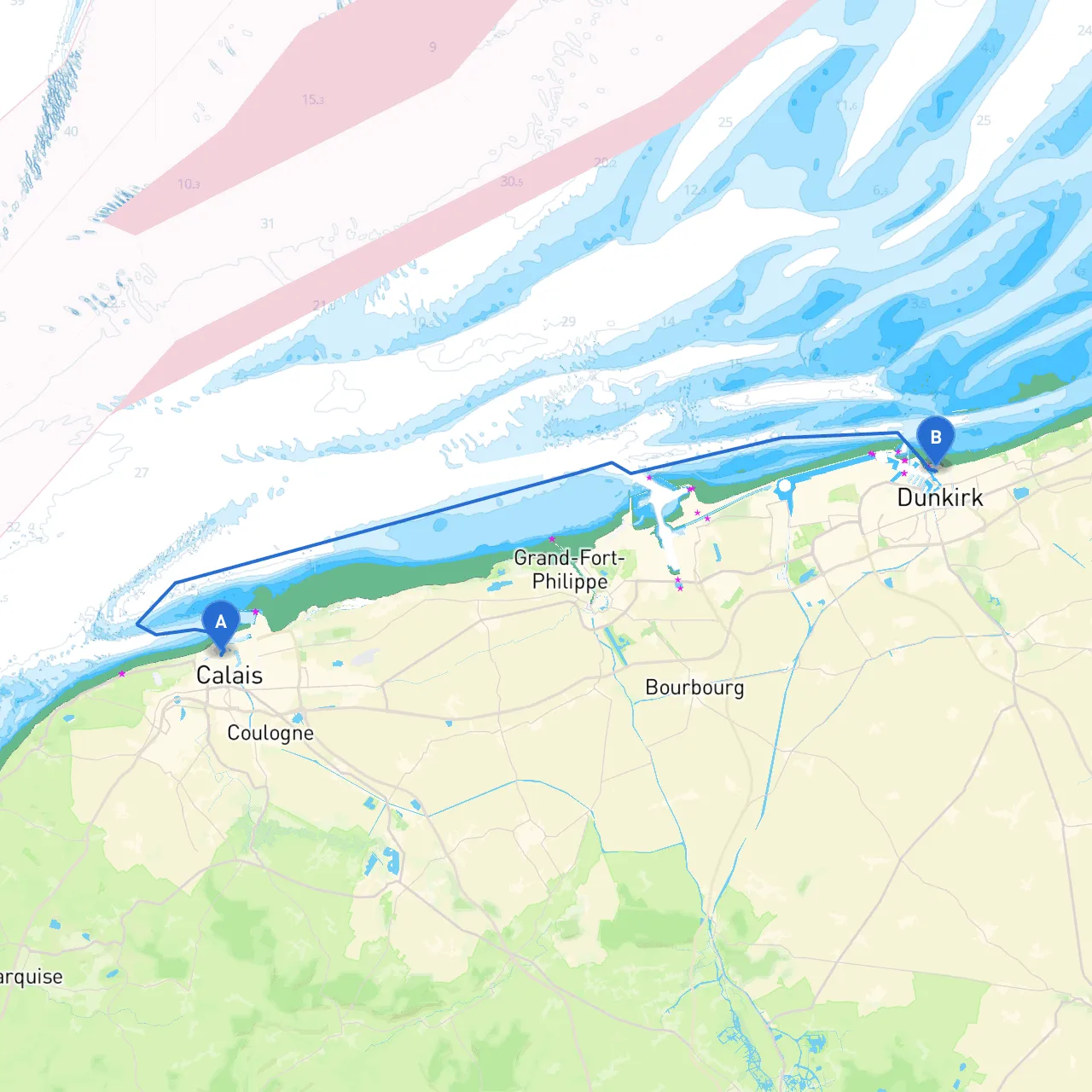 Calais to Dunkerque