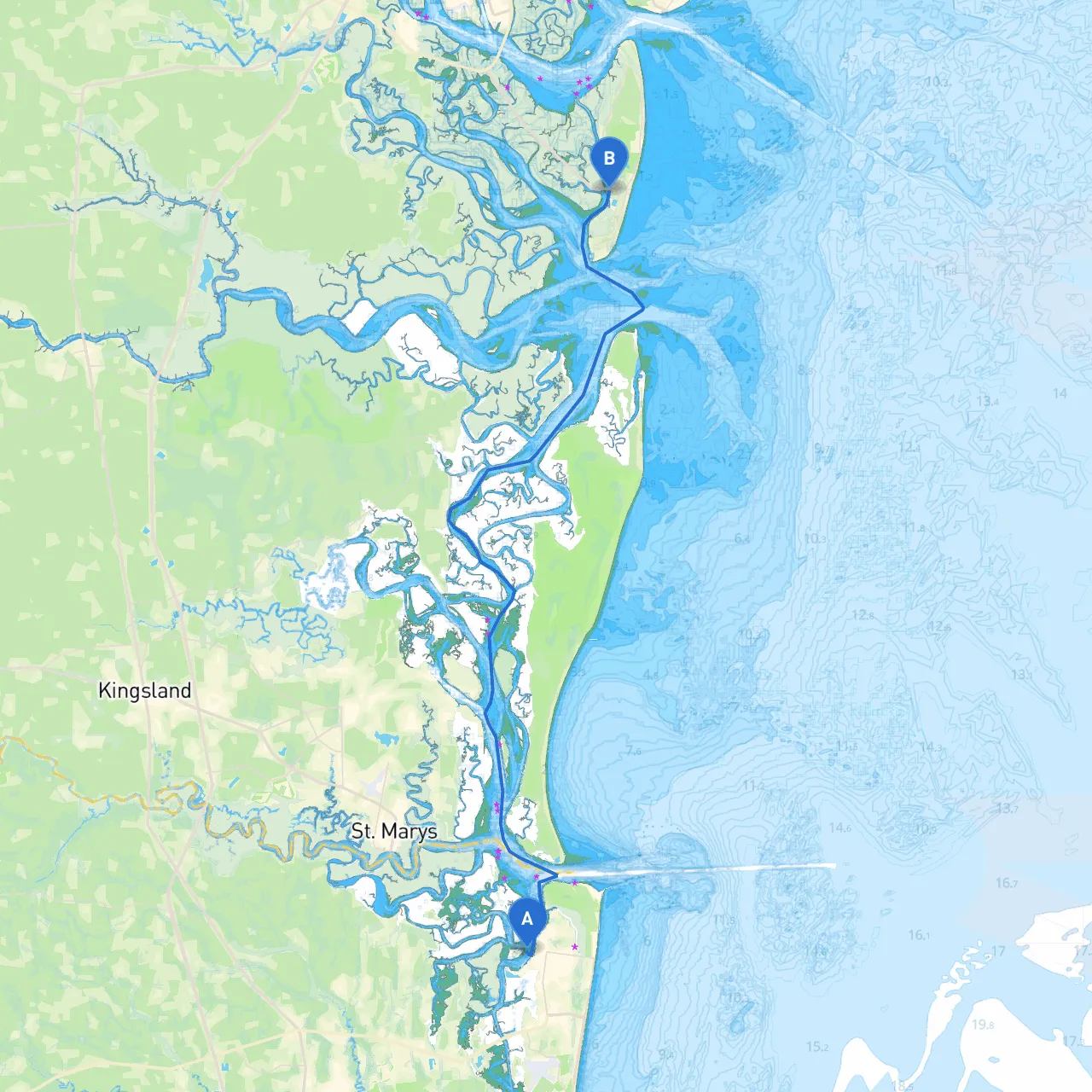 Fernandina Beach to Jekyll Island