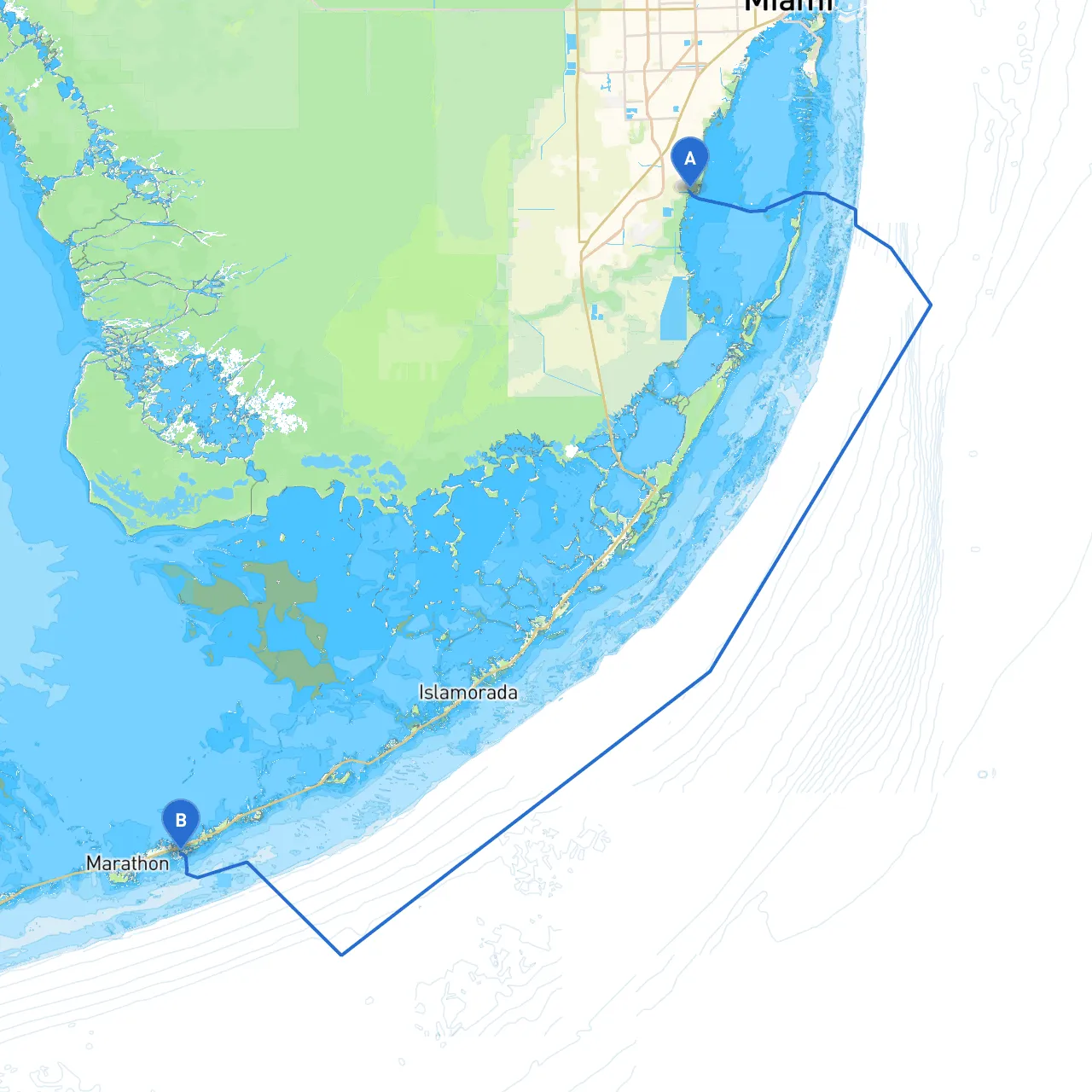 Miami to Key Colony Beach