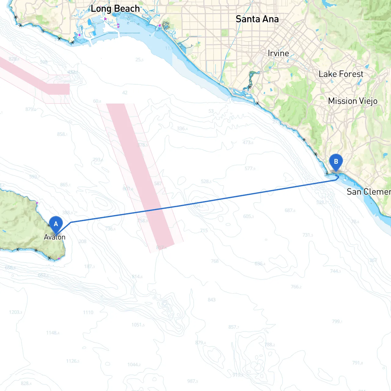 Avalon to Dana Point