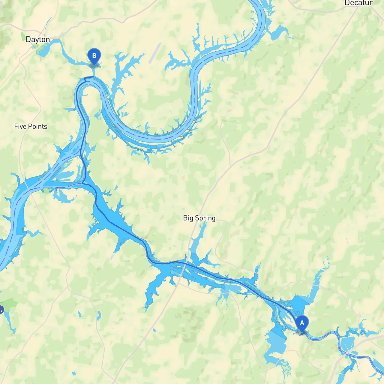 Charleston to Dayton