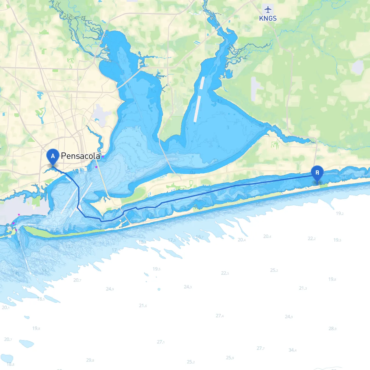 Pensacola to Navarre
