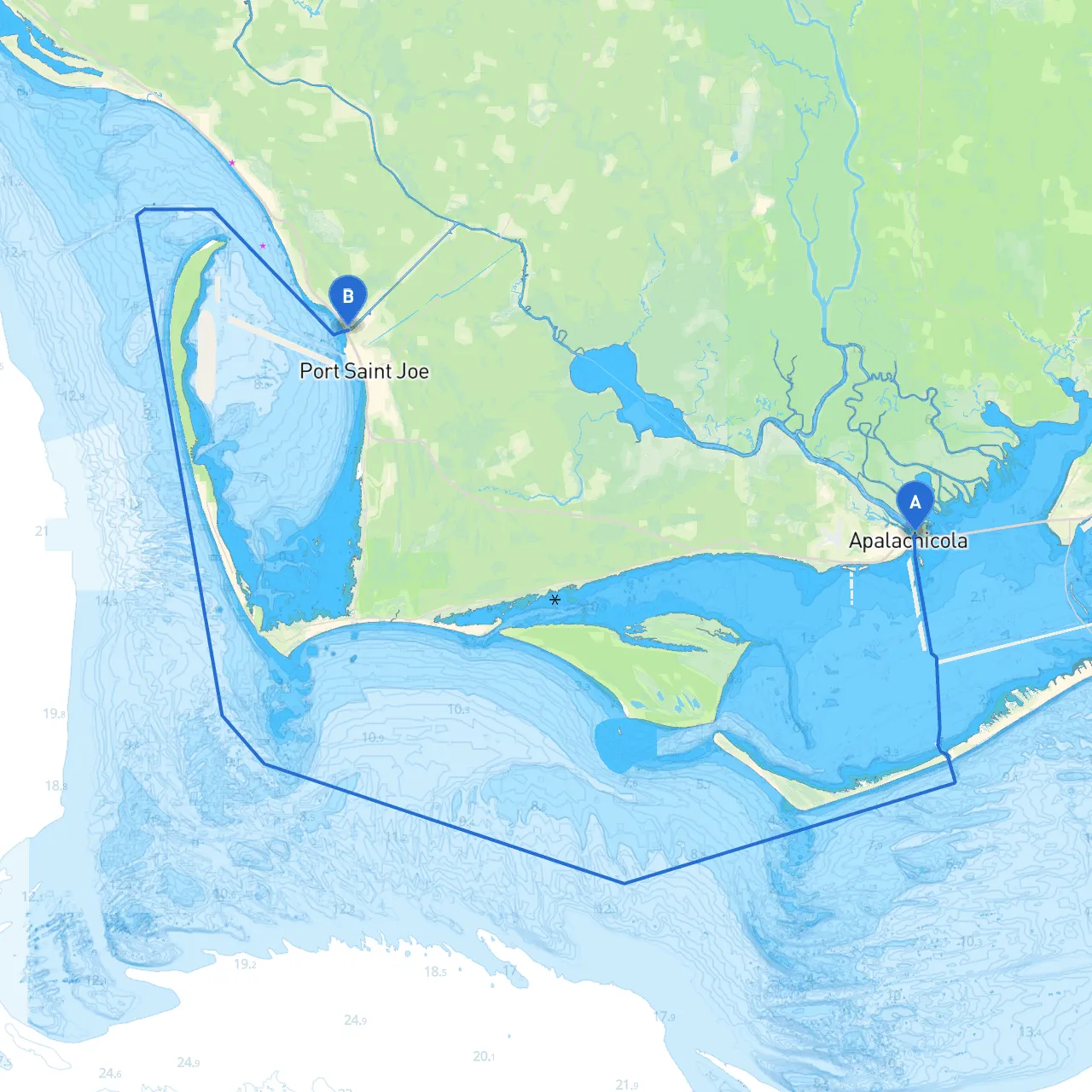 Apalachicola to Port St. Joe