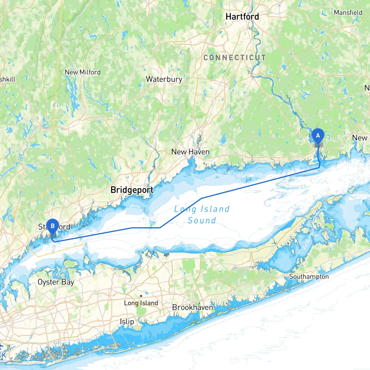 Old Saybrook to Stamford