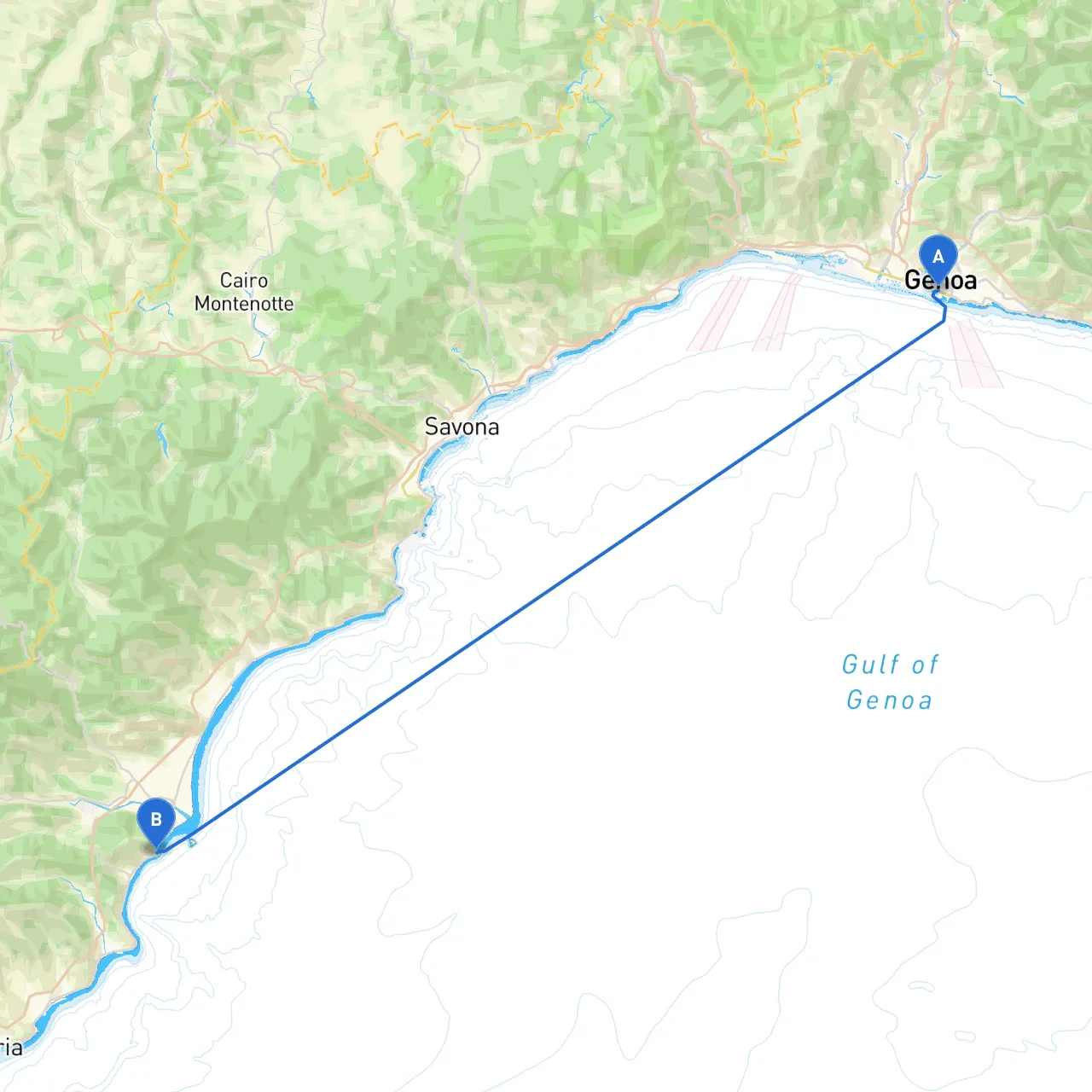 Genoa to Alassio