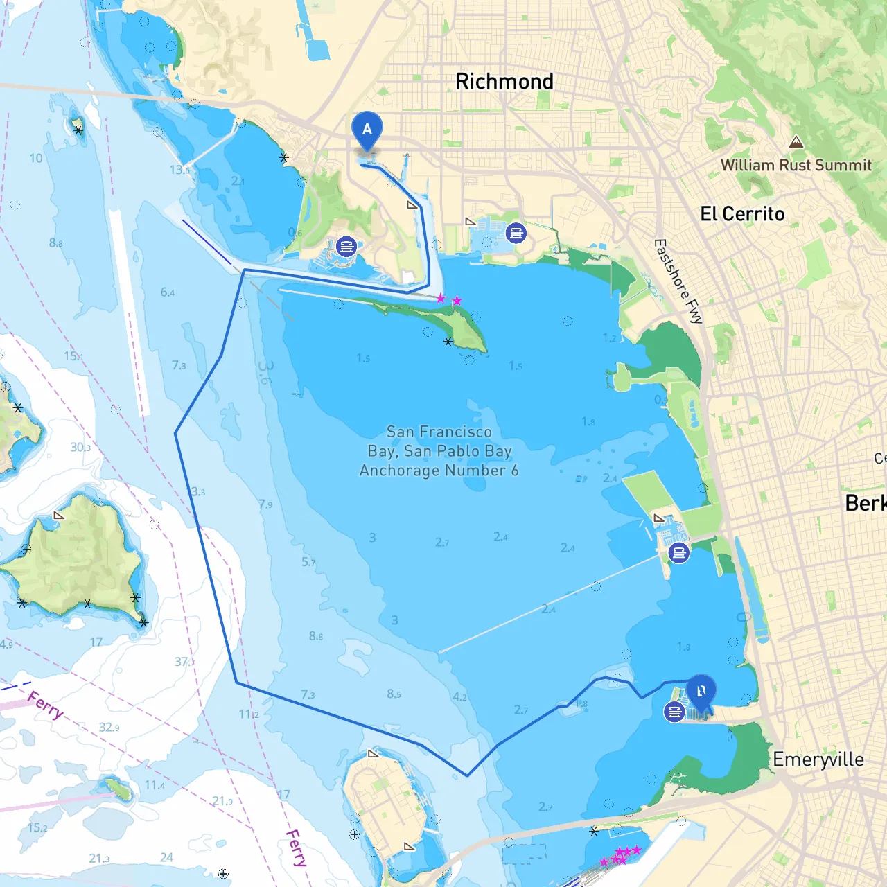 Richmond to Emeryville