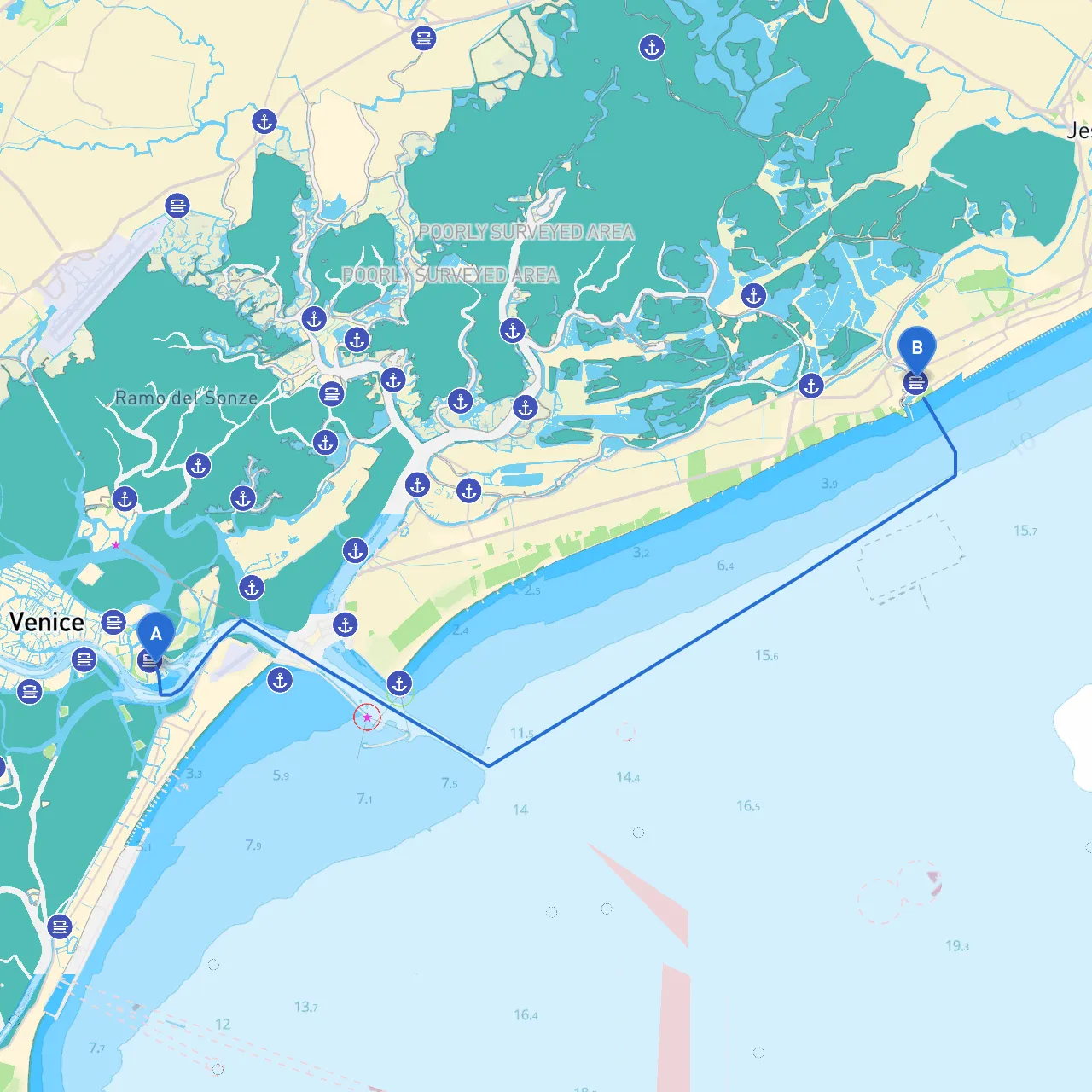 Venice to Jesolo
