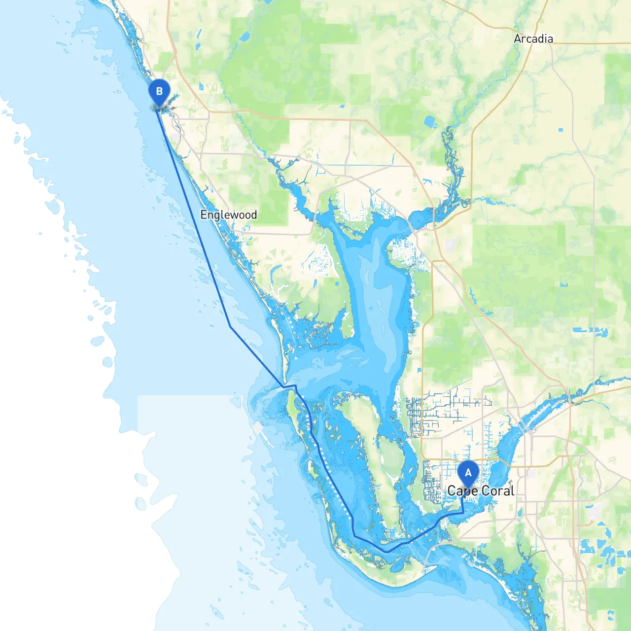 Cape Coral to Venice