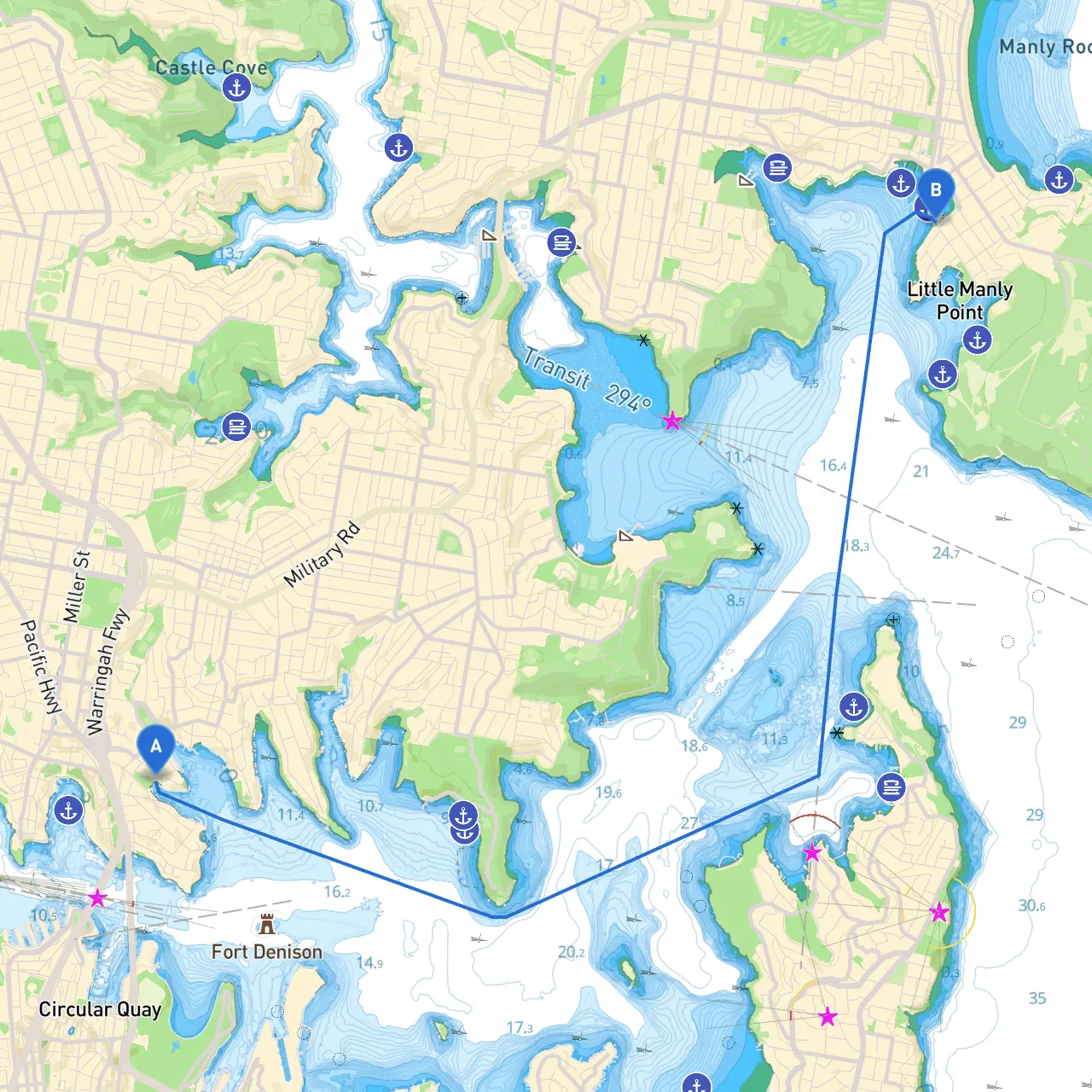 Kirribilli to Manly