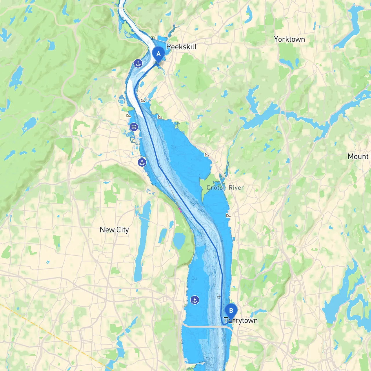Peekskill to Tarrytown
