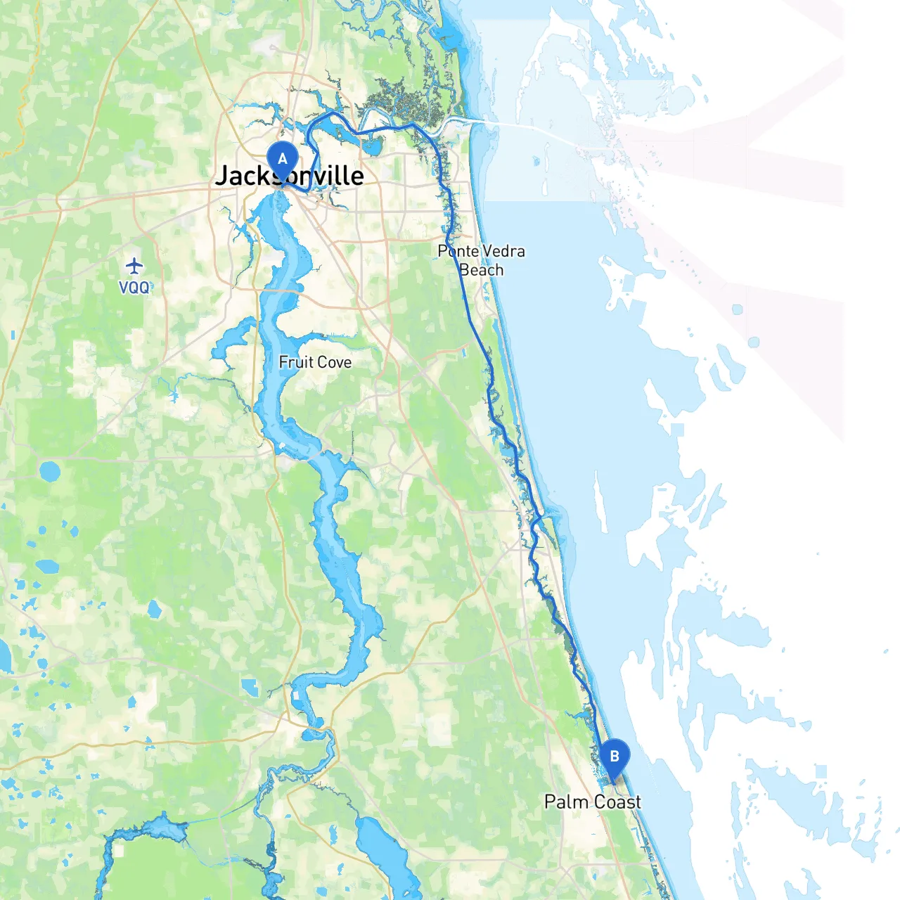 Jacksonville to Palm Coast