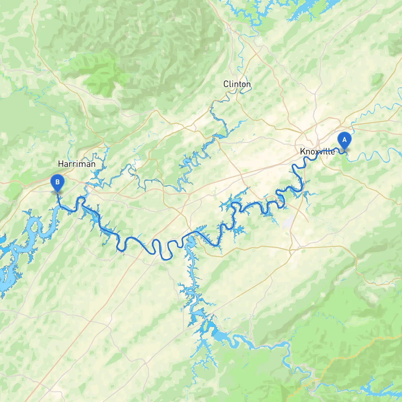 Knoxville to Harriman