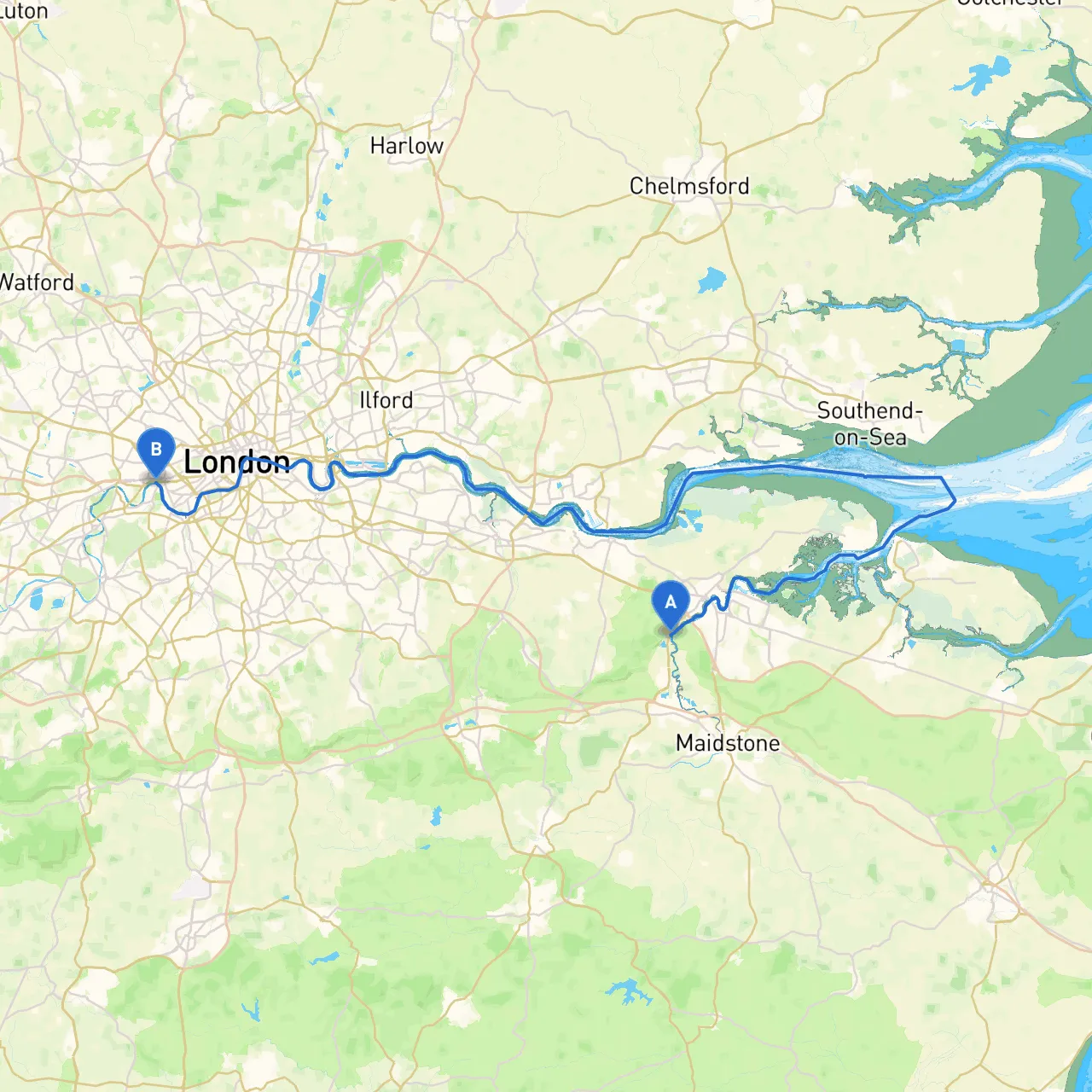 Rochester to Hammersmith