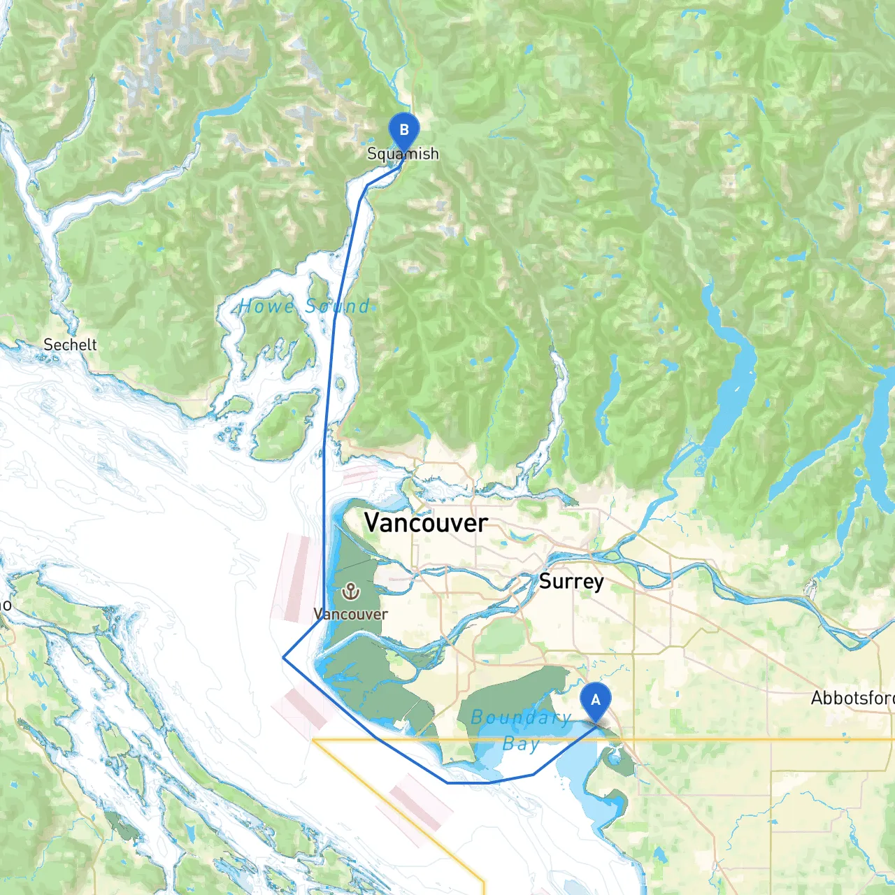 White Rock to Squamish