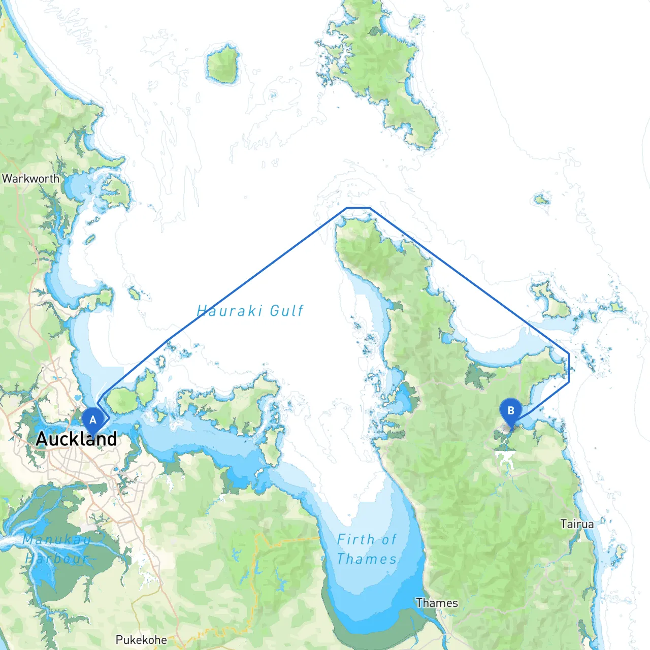Auckland to Whitianga