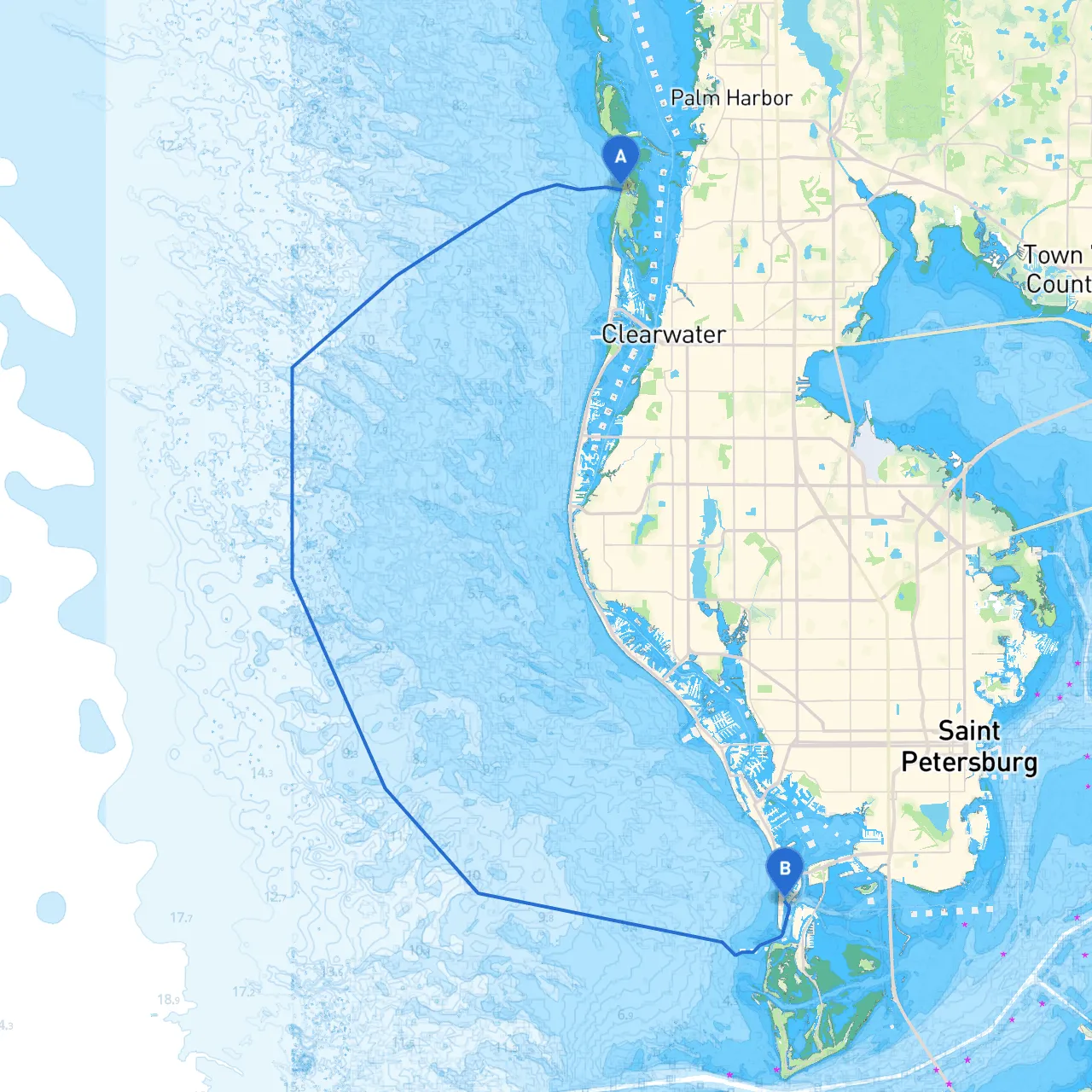 Clearwater to St. PETE BEACH