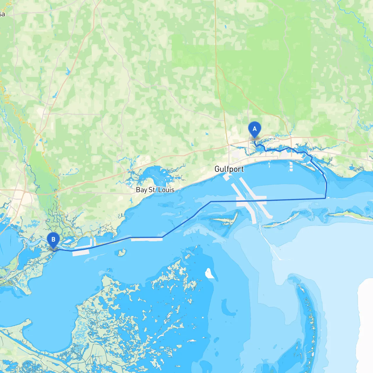 Gulfport to New Orleans