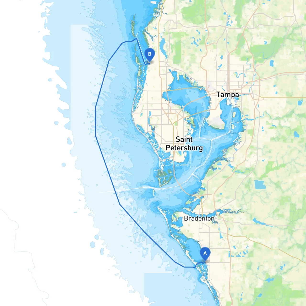 Sarasota to Palm Harbor
