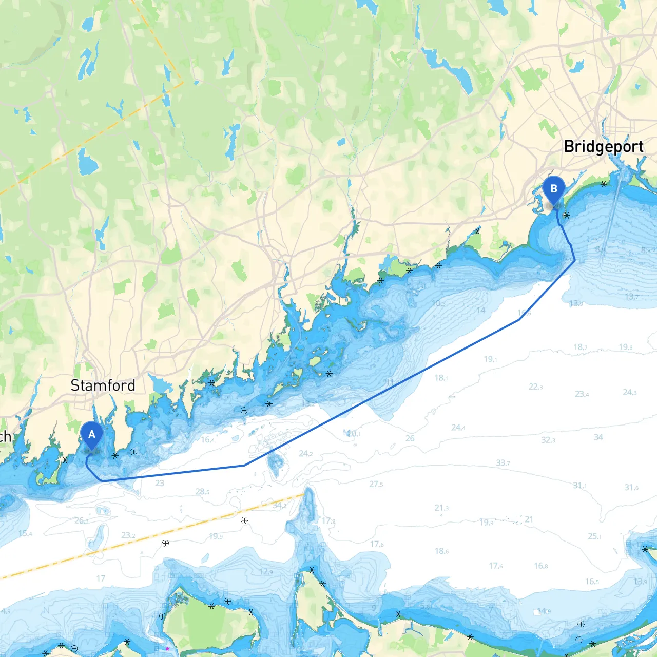 Stamford to Bridgeport