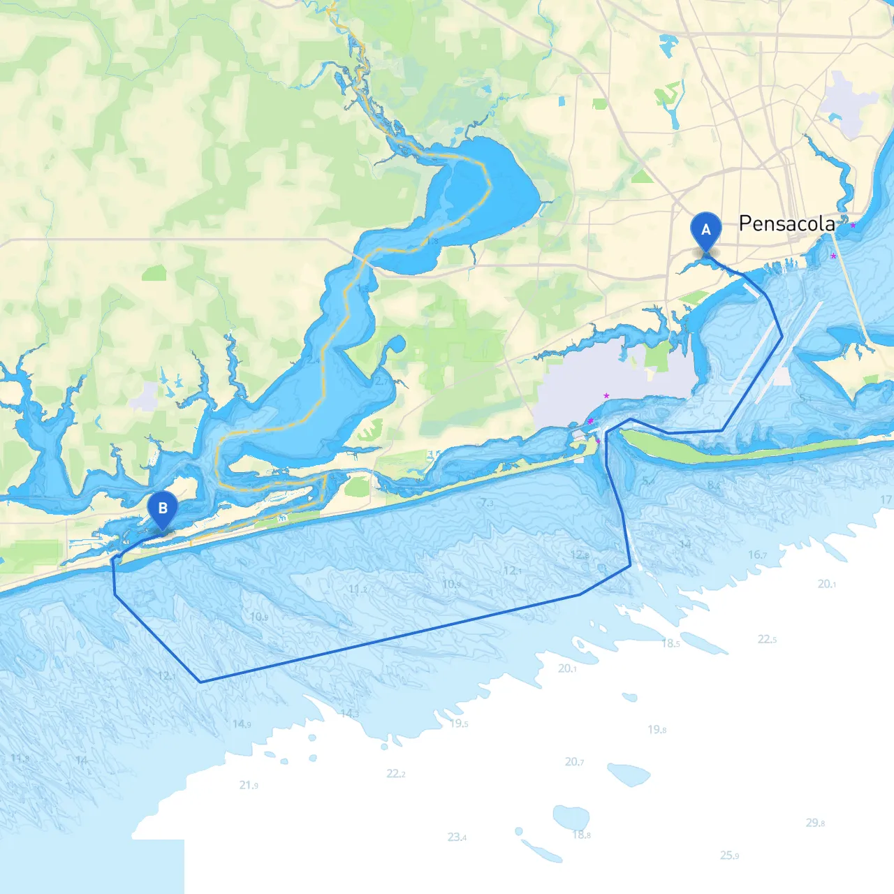 Pensacola to Orange Beach