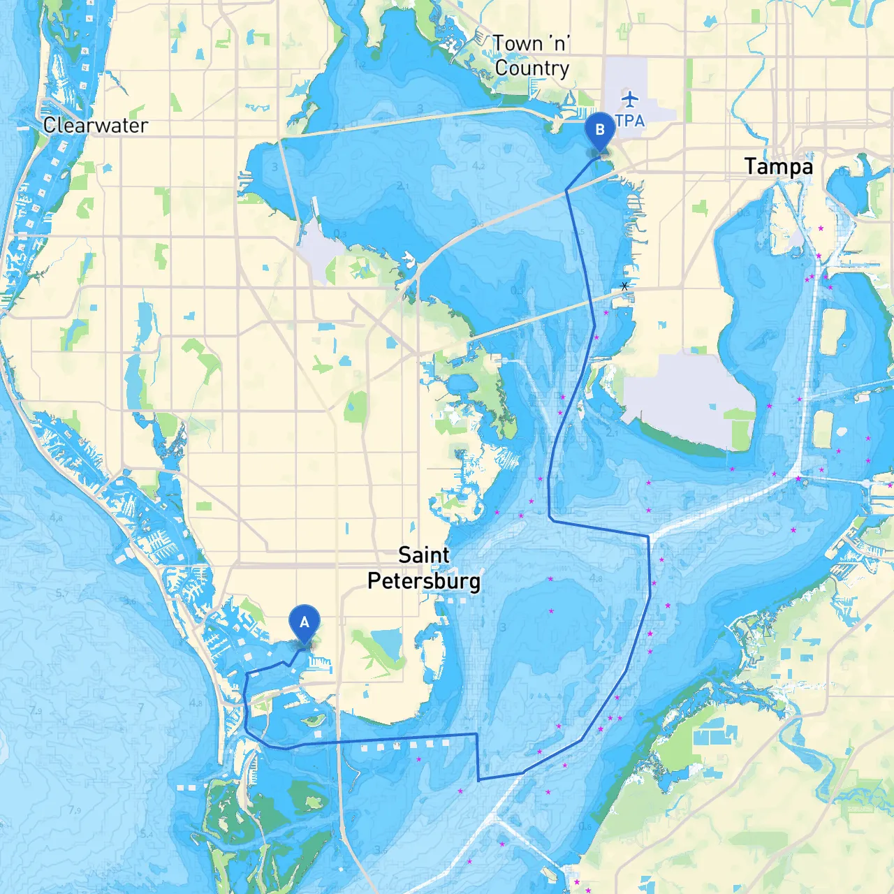 Saint Petersburg to Tampa