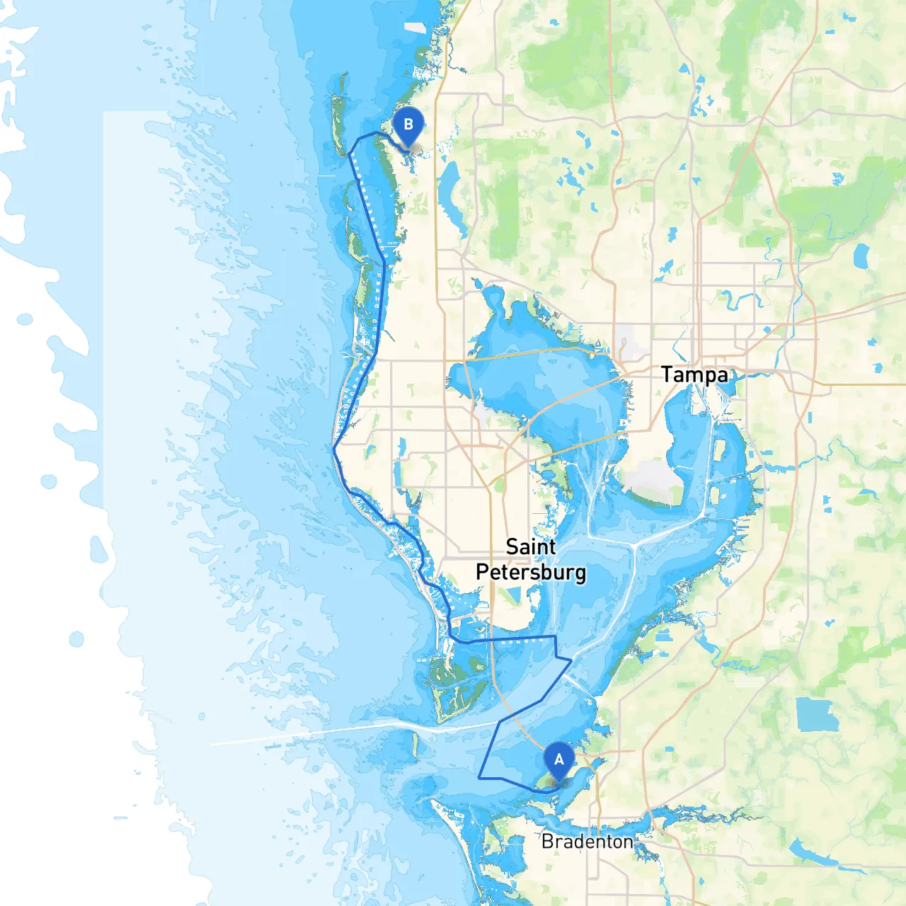 Bradenton to Tarpon Springs
