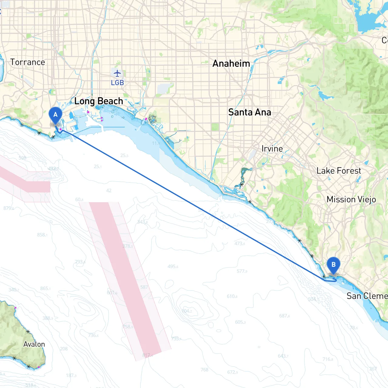 San Pedro to Dana Point