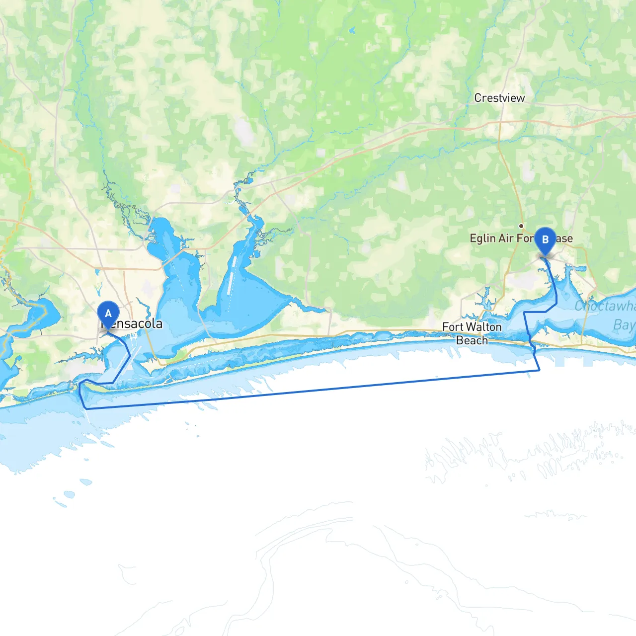 Pensacola to Niceville
