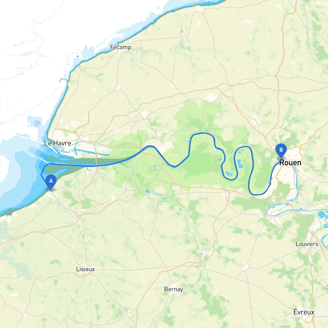 Deauville to Rouen