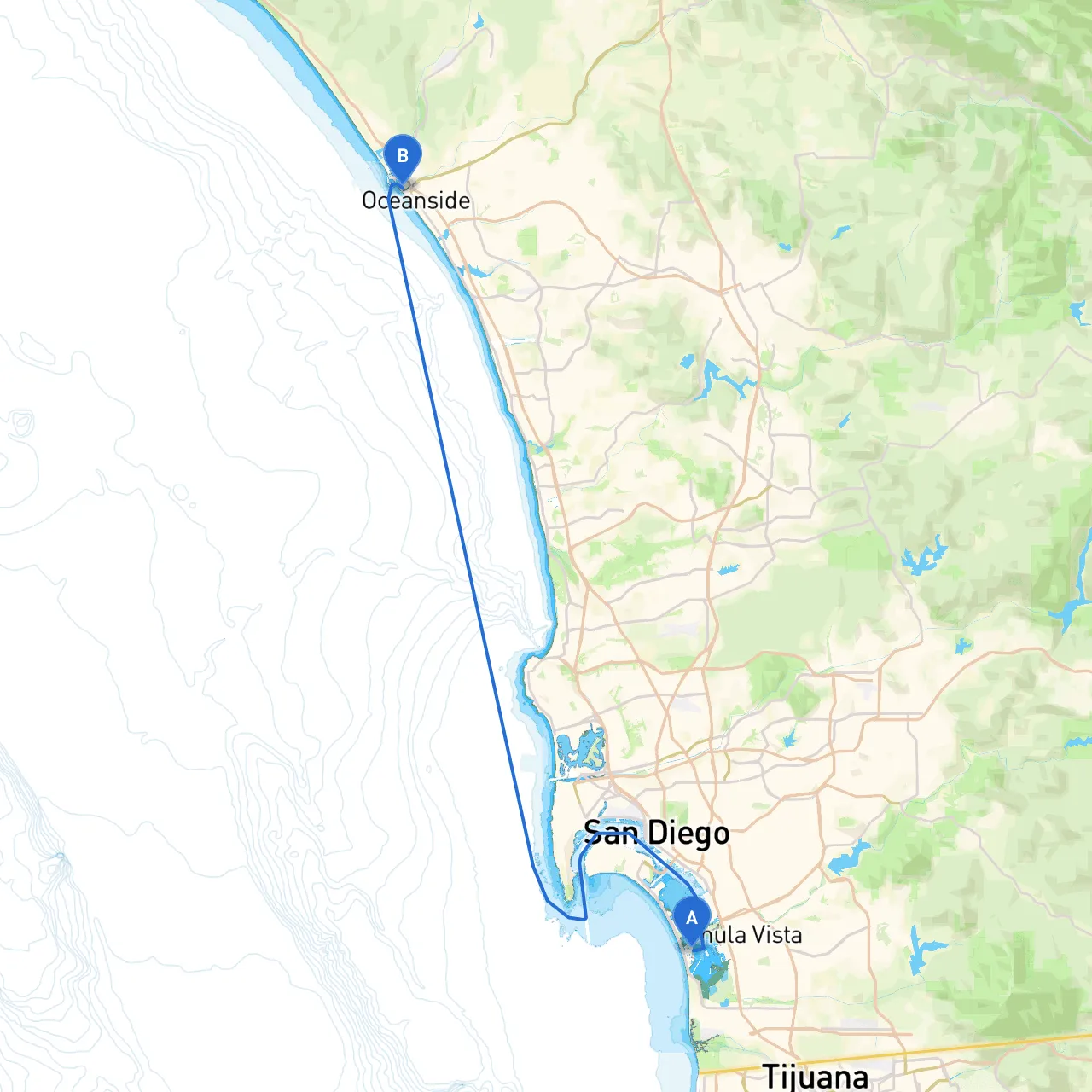 Coronado to Oceanside