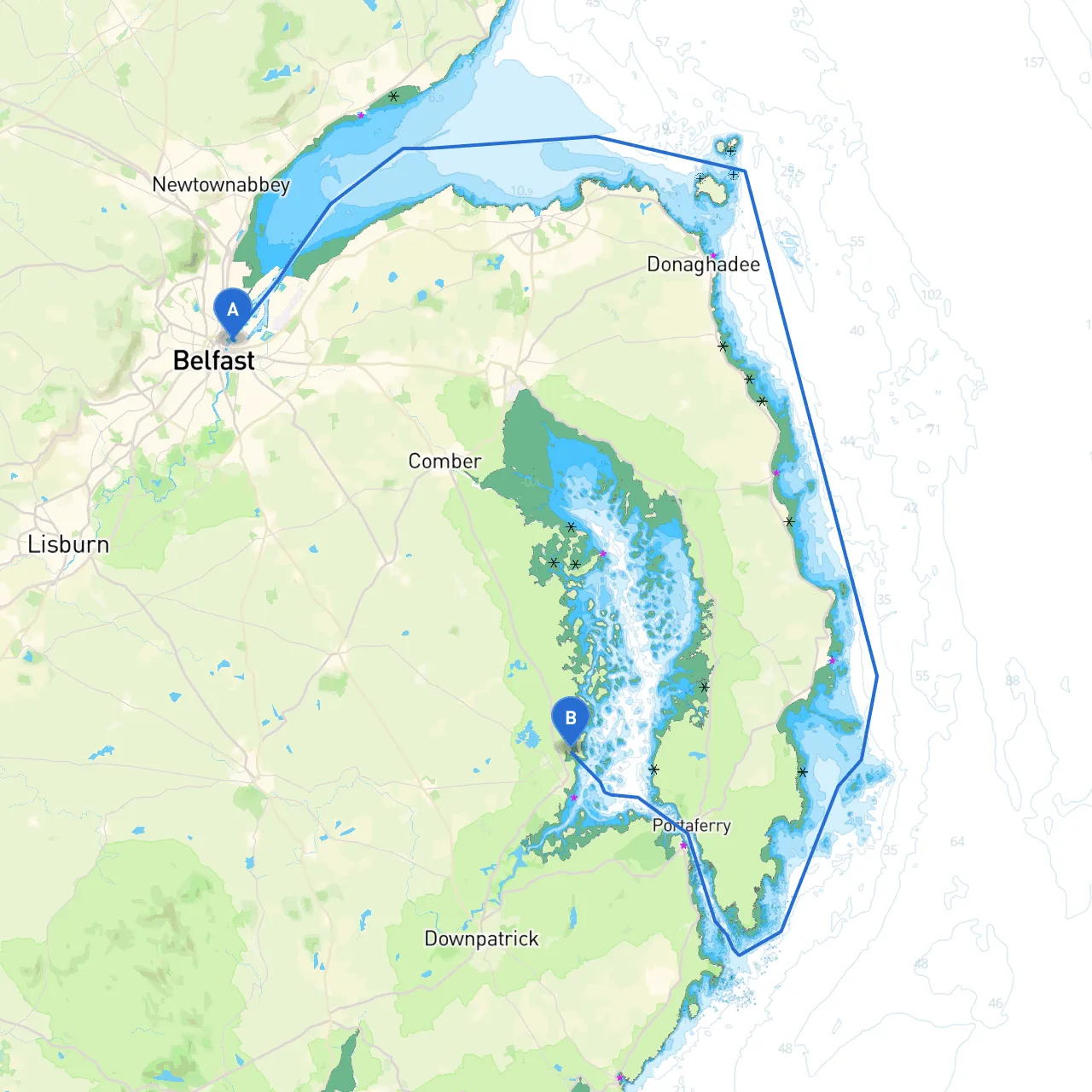 Belfast to Downpatrick