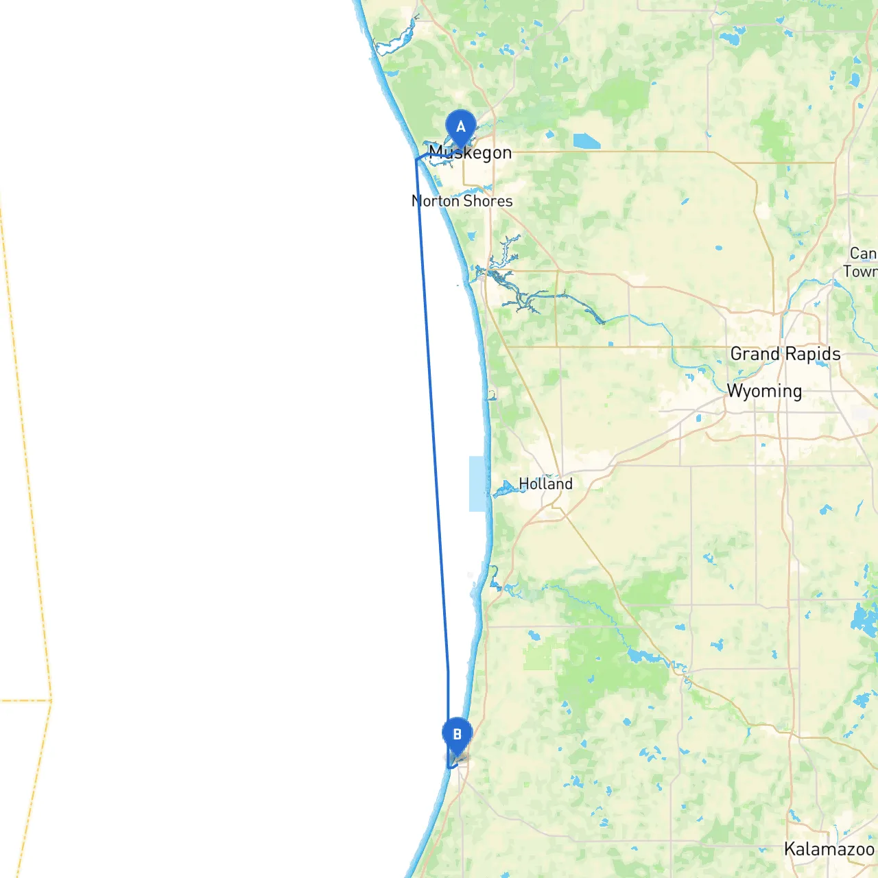 Muskegon to South Haven