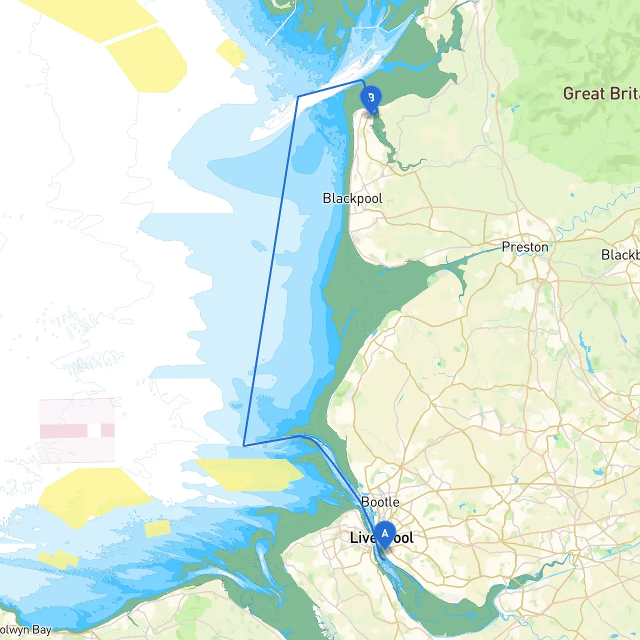 Liverpool to Fleetwood