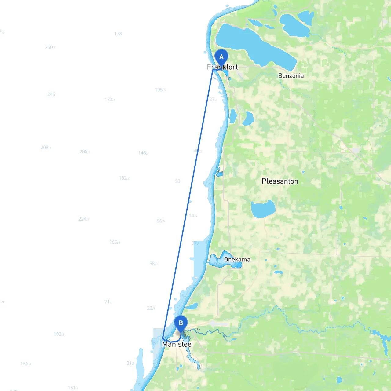 Frankfort to Manistee