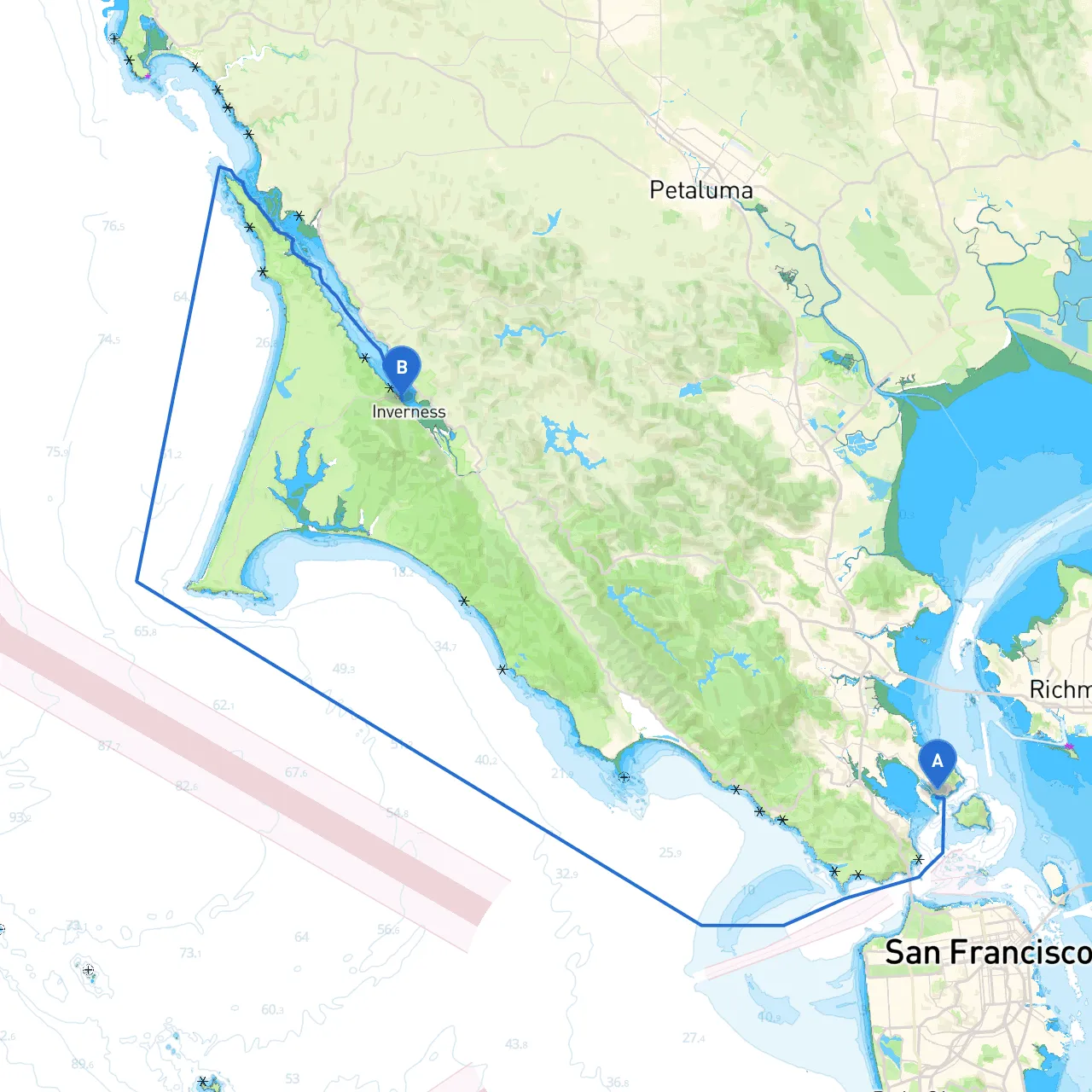 San Francisco to Inverness