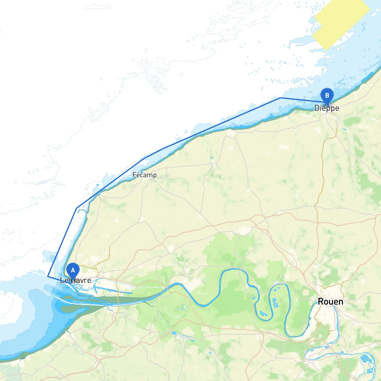 Le Havre to Dieppe