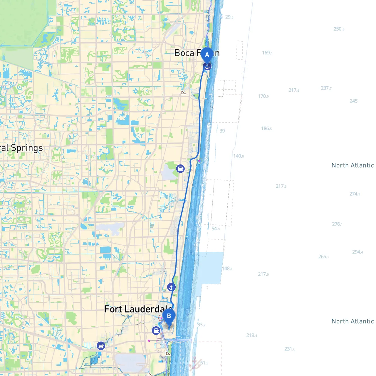 Boca Raton to Fort Lauderdale