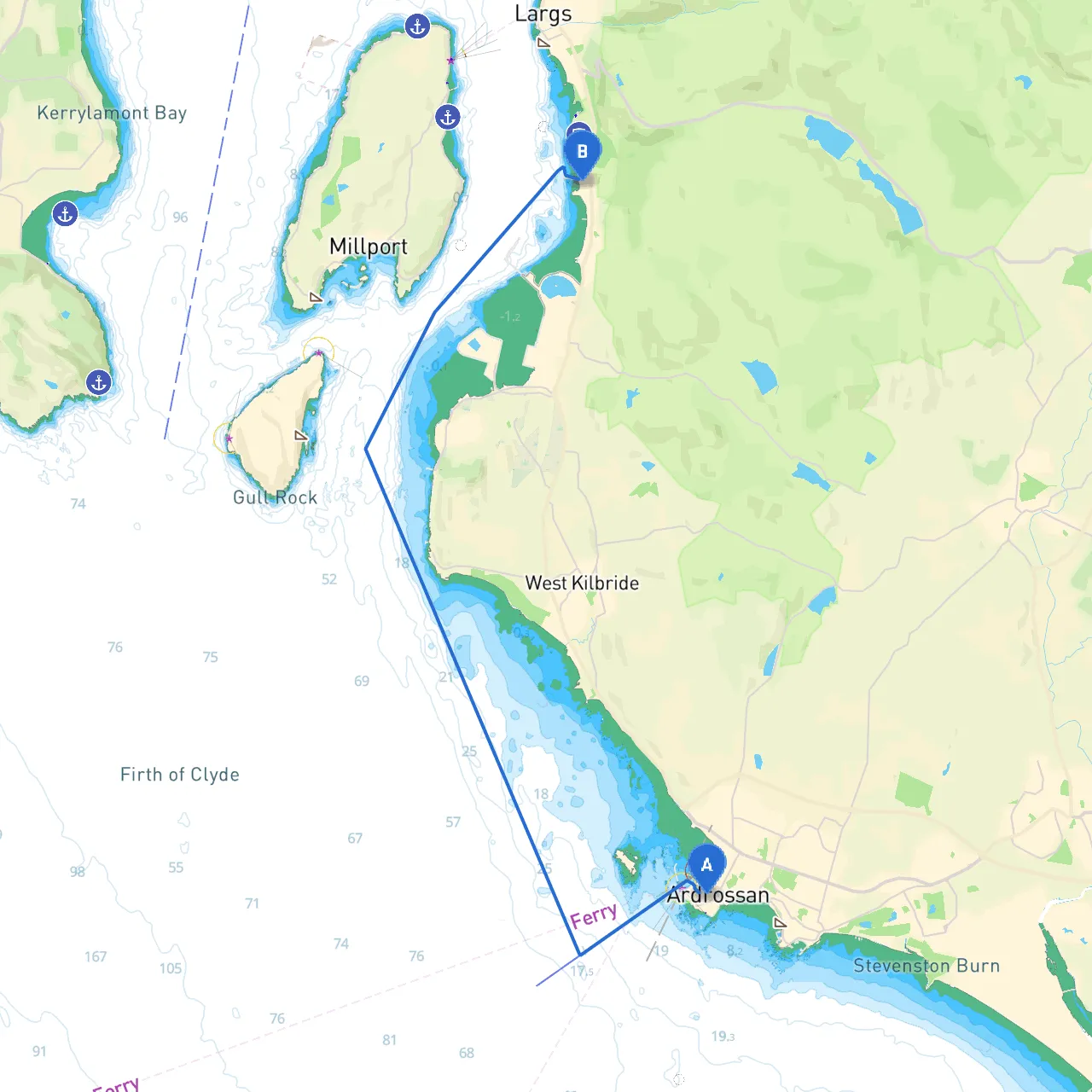 Ardrossan to Largs