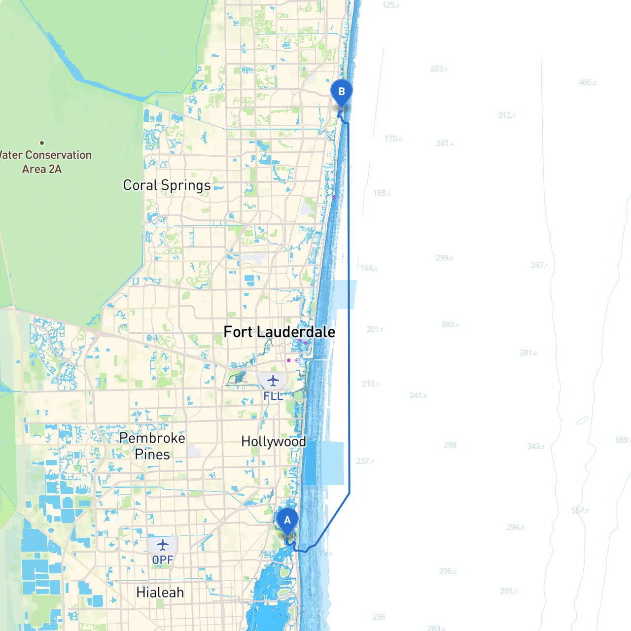 North Miami to Boca Raton