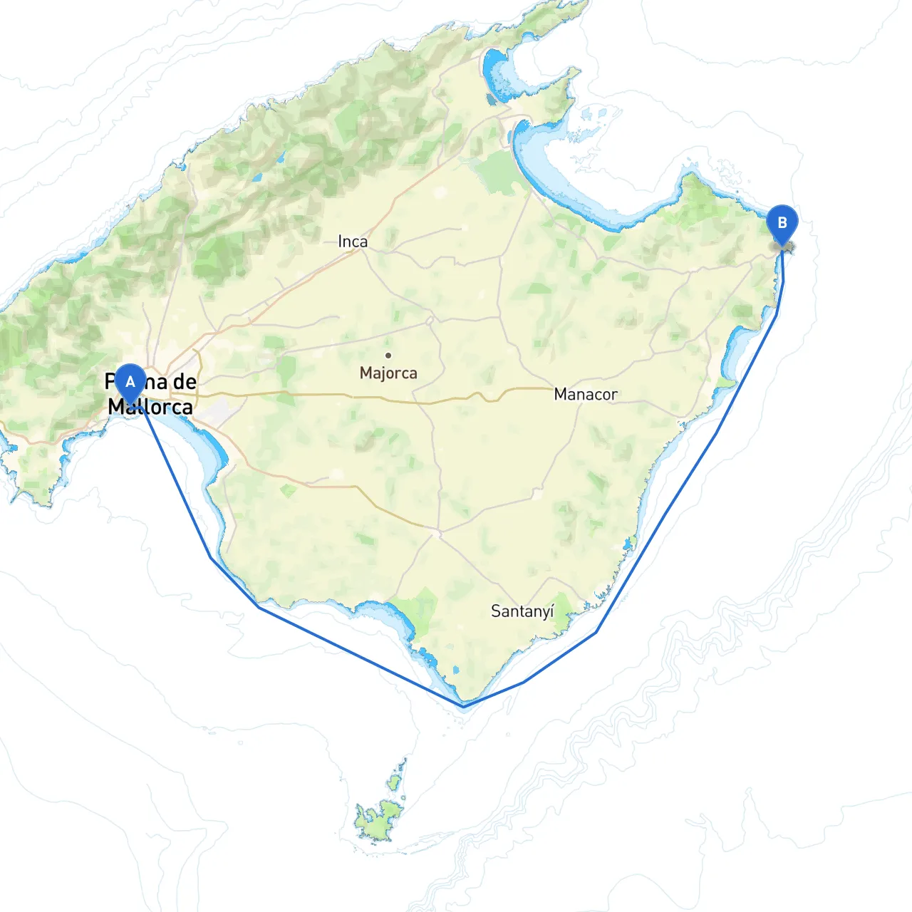 Palma to Cala Ratjada