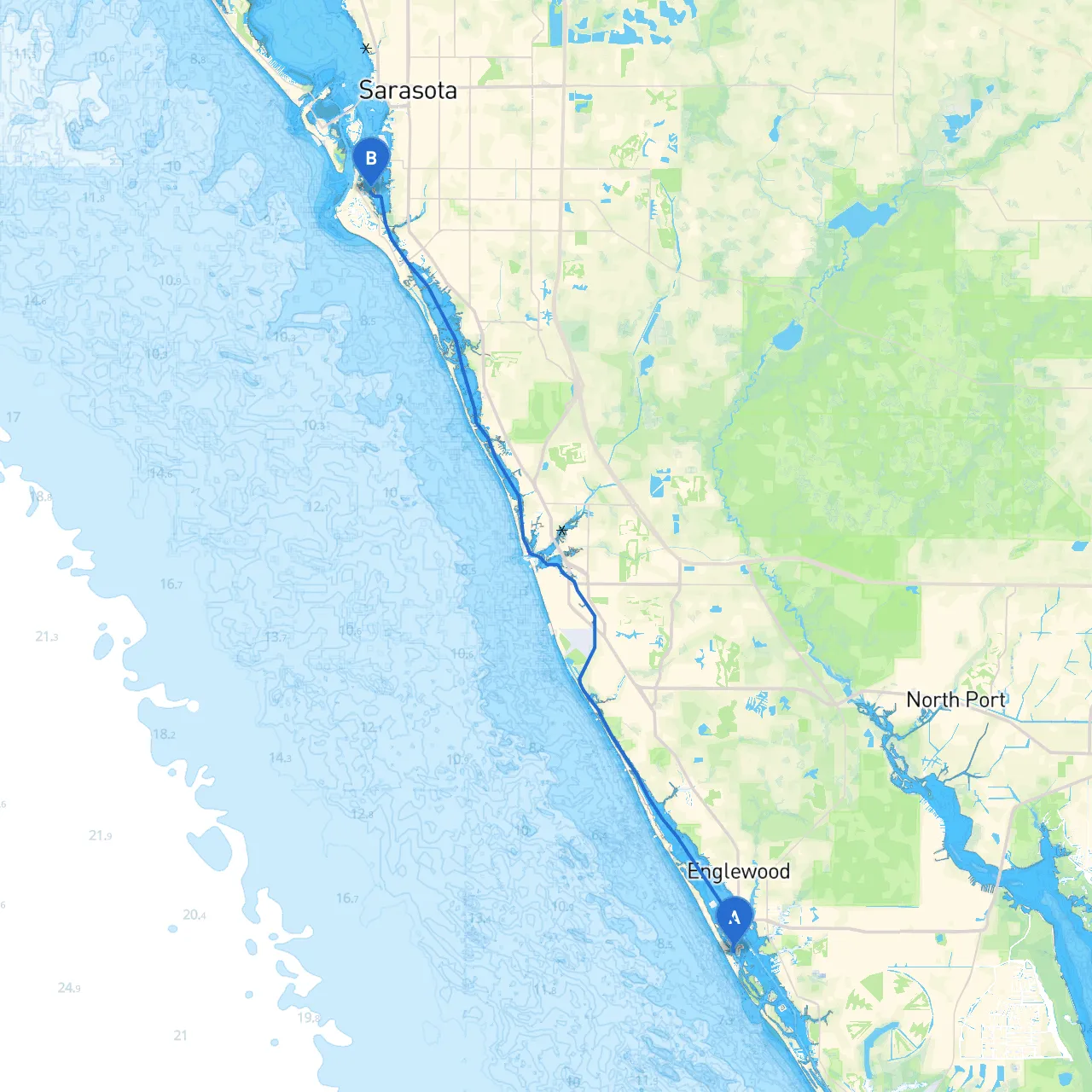 Manasota Key to Siesta Key