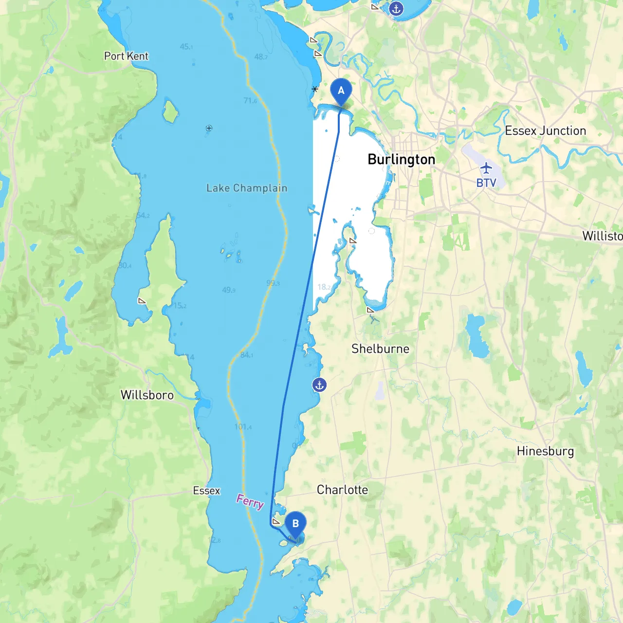 Burlington to Charlotte