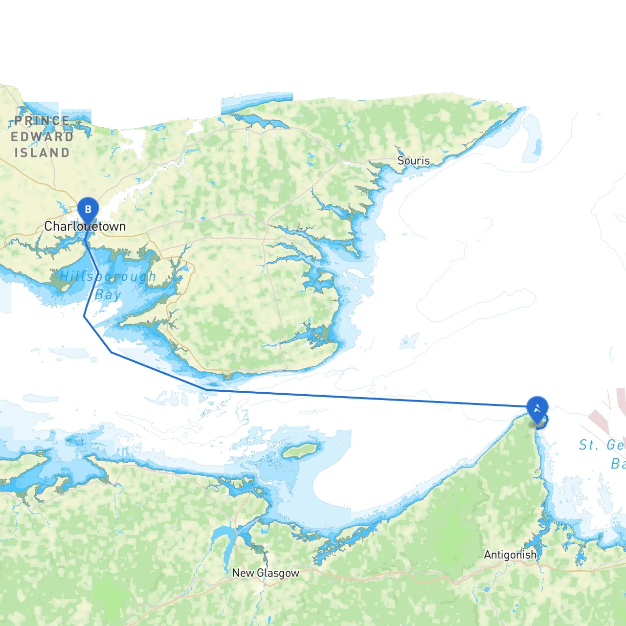 Antigonish to Charlottetown