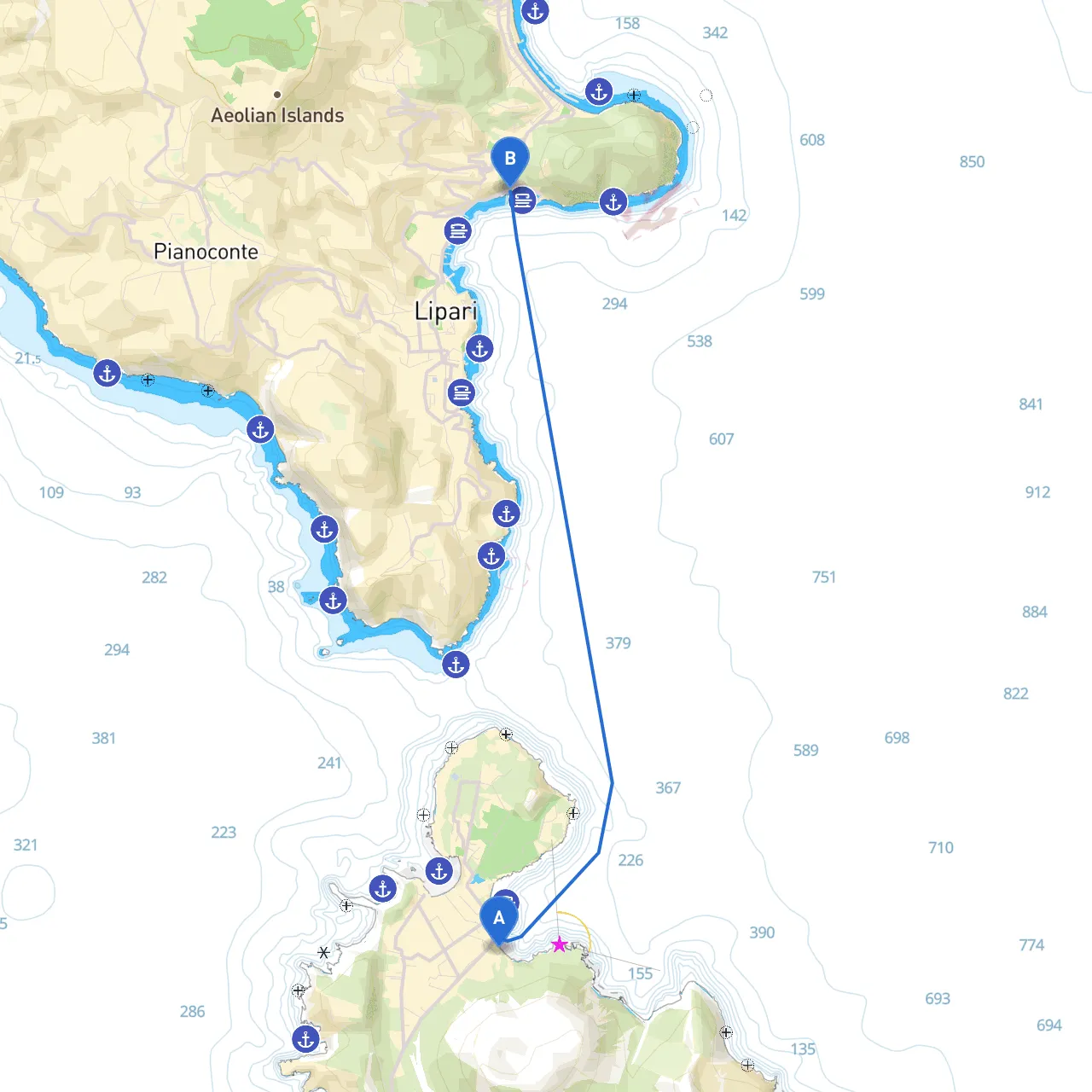 Vulcano to Lipari